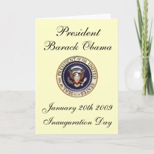 President Barack Obama Card