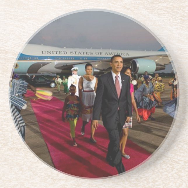 President Barack Obama & Family Coaster (Front)
