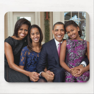 President Barack Obama & Family Mouse Mat
