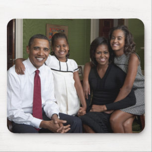 President Barack Obama & Family Mouse Mat