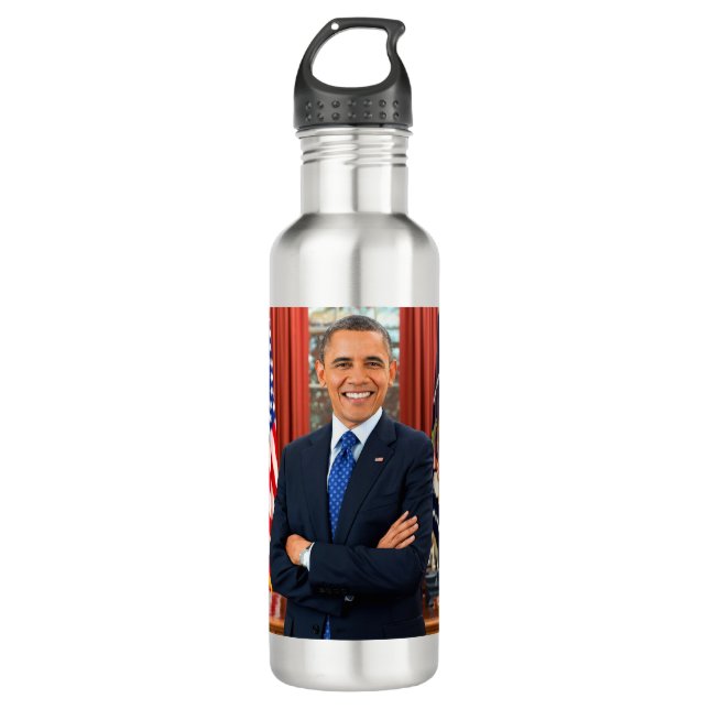 President Barack Obama in the Oval Office 710 Ml Water Bottle (Front)