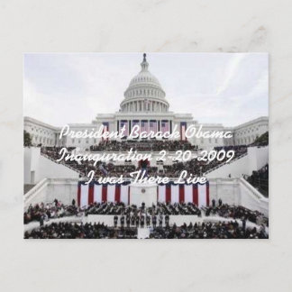 President Barack Obama inauguration 2009 Postcard