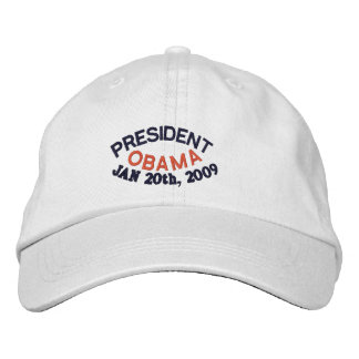 PRESIDENT BARACK OBAMA INAUGURATION EMBROIDERED HAT