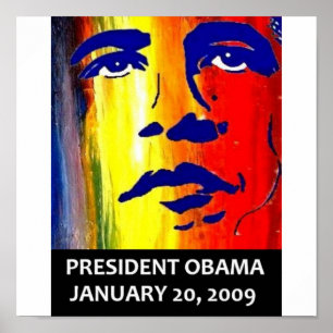 PRESIDENT BARACK OBAMA INAUGURATION POSTER