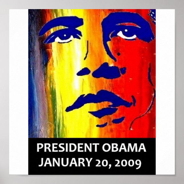 PRESIDENT BARACK OBAMA INAUGURATION POSTER (Front)