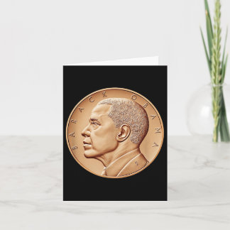 President Barack Obama Medal Coin Shirt-black Hist Card