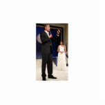 President Barack Obama & Michelle Standing Photo Sculpture<br><div class="desc">President Obama and Michelle on a photo sculpture.</div>