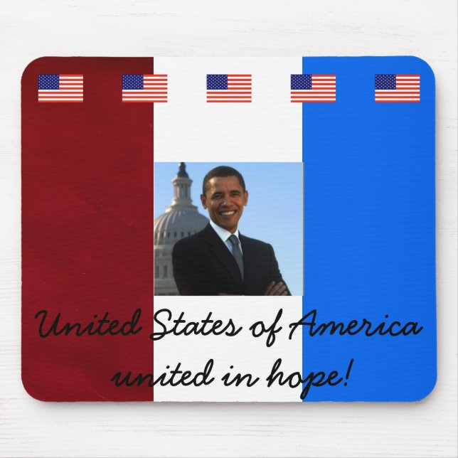 President Barack Obama Mouse Mat (Front)