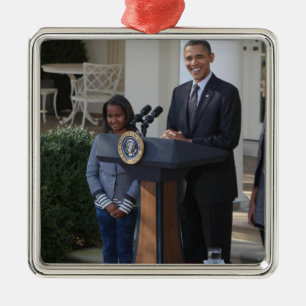 President Barack Obama pardons the Metal Tree Decoration