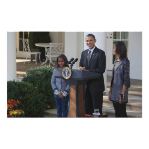President Barack Obama pardons the Photo Print