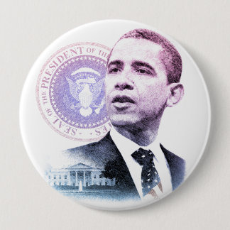 President Barack Obama Portrait 10 Cm Round Badge