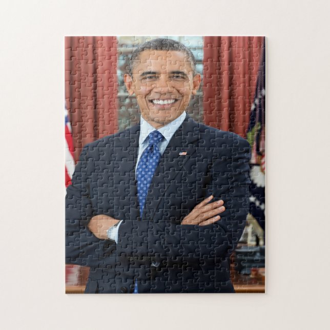 President Barack Obama Portrait Jigsaw Puzzle (Vertical)