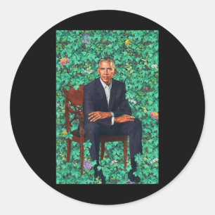 President Barack Obama Portrait Shirt Classic Round Sticker