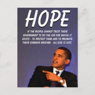 President Barack Obama Postcard