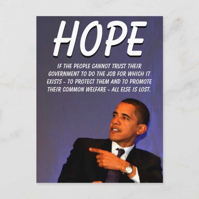 President Barack Obama Postcard (Front)