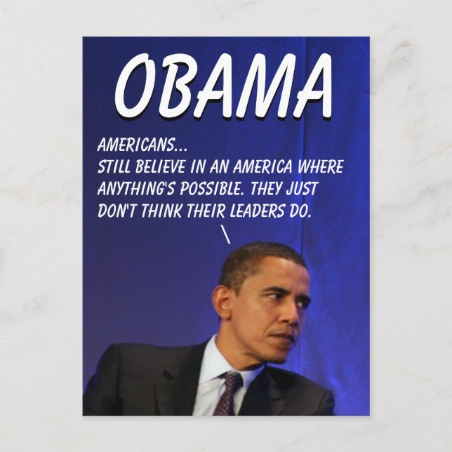 President Barack Obama Postcard (Front)