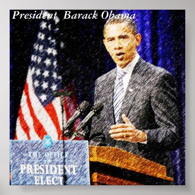 President  Barack Obama poster (Front)