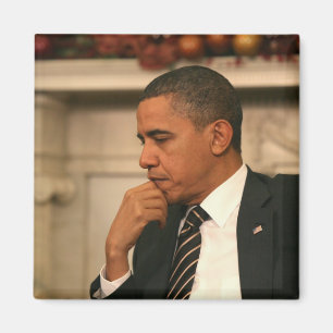 President Barack Obama reflects as he meets Magnet