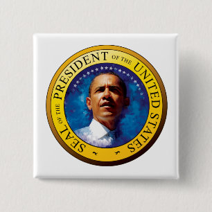 President Barack Obama Seal Button
