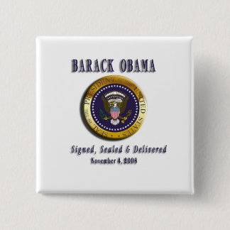PRESIDENT BARACK OBAMA SEAL OF OFFICE BUTTON