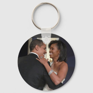 President Barack Obama & the 1st L... - Customised Key Ring
