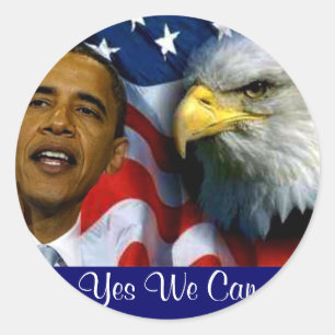 President Barack Obama, Visions & Dreams_ Classic Round Sticker