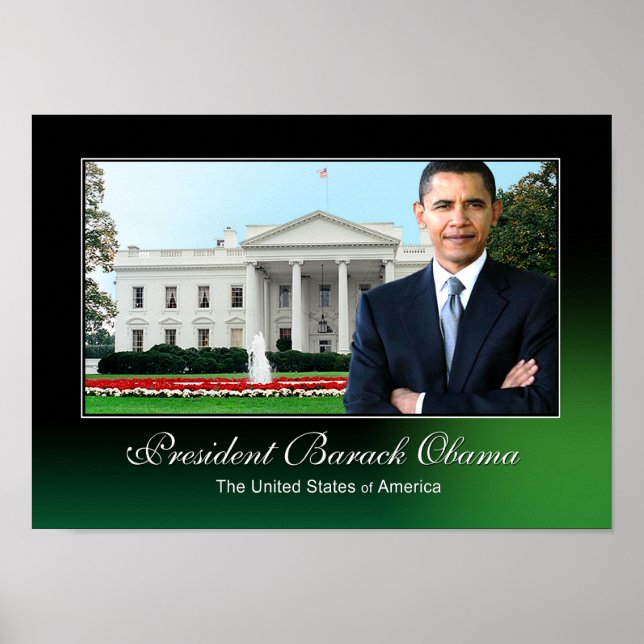 President Barack Obama (white house) Poster (Front)
