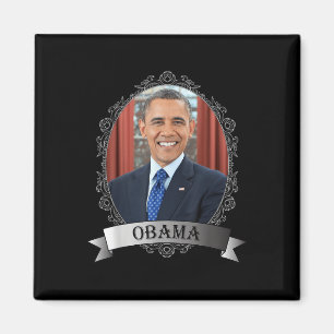 President Barak Obama Portrait_1 Magnet