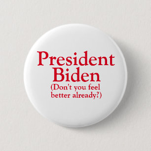 President Biden 6 Cm Round Badge