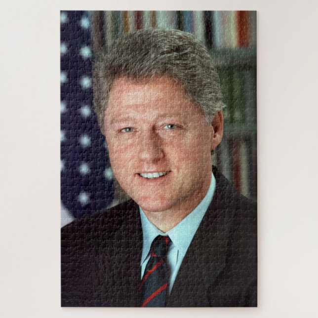 President Bill Clinton Offical Portrait  20 x 30 Jigsaw Puzzle (Vertical)