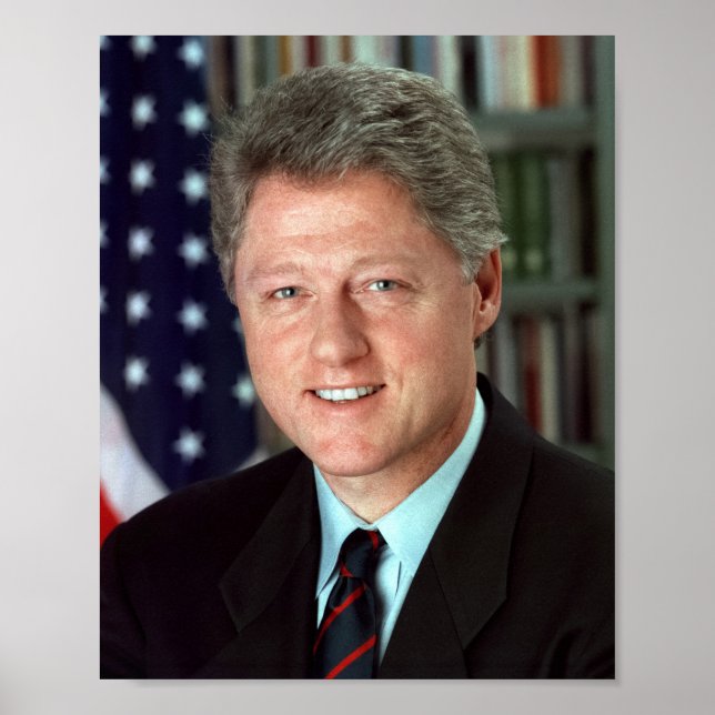 President Bill Clinton Official Portrait 8 x 10 Poster (Front)