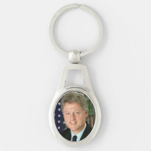 President Bill Clinton White House Photo Key Ring