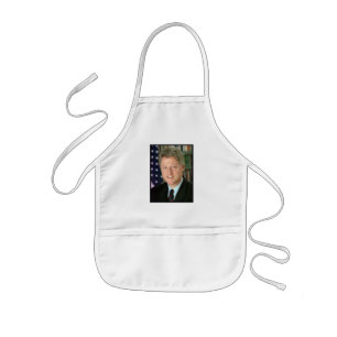 President Bill Clinton White House Photo Kids Apron