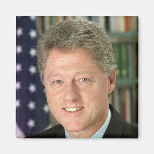 President Bill Clinton White House Photo Magnet