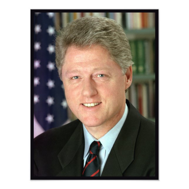 President Bill Clinton White House Photo Print (Front)
