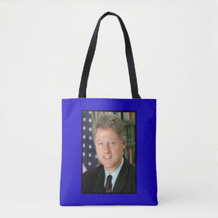 President Bill Clinton White House Photo Tote Bag