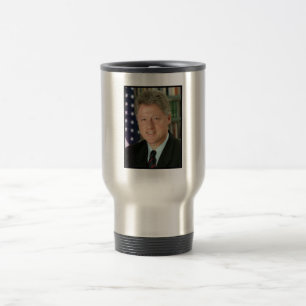 President Bill Clinton White House Photo Travel Mug