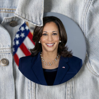 President Candidate Kamala Harris US 2024 6 Cm Round Badge