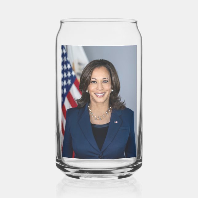 President Candidate Kamala Harris US 2024 Can Glass (Left)