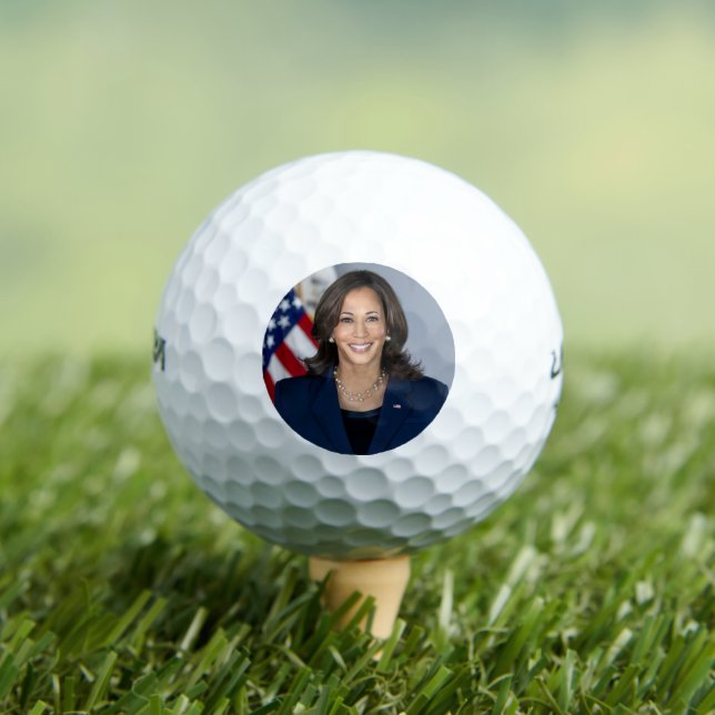 President Candidate Kamala Harris US 2024 Golf Balls (Insitu Tee)