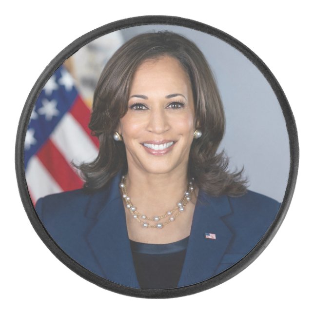 President Candidate Kamala Harris US 2024 Hockey Puck (Front)