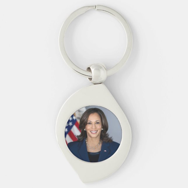 President Candidate Kamala Harris US 2024 Key Ring (Front)