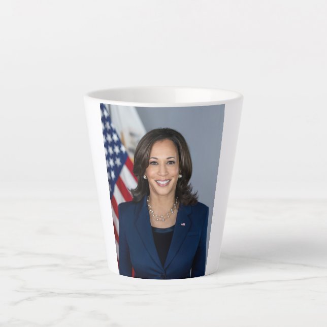 President Candidate Kamala Harris US 2024 Latte Mug (Front)