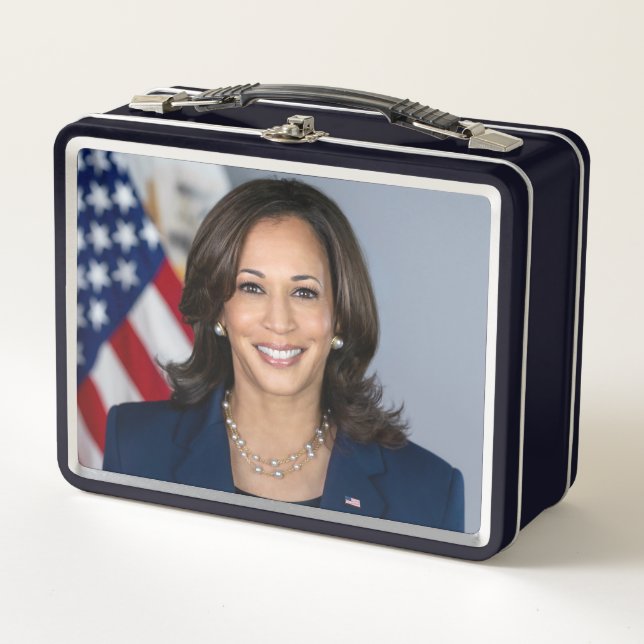 President Candidate Kamala Harris US 2024 Metal Lunch Box (Front)