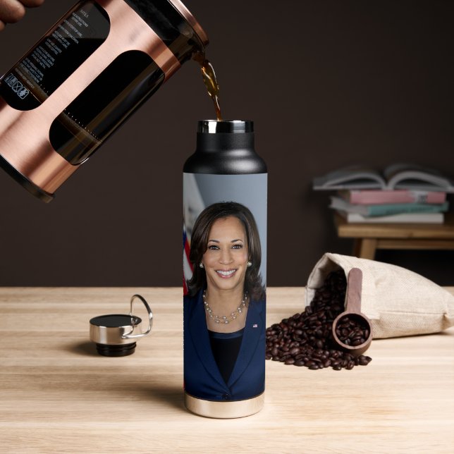 President Candidate Kamala Harris US 2024 Water Bottle (Coffee)