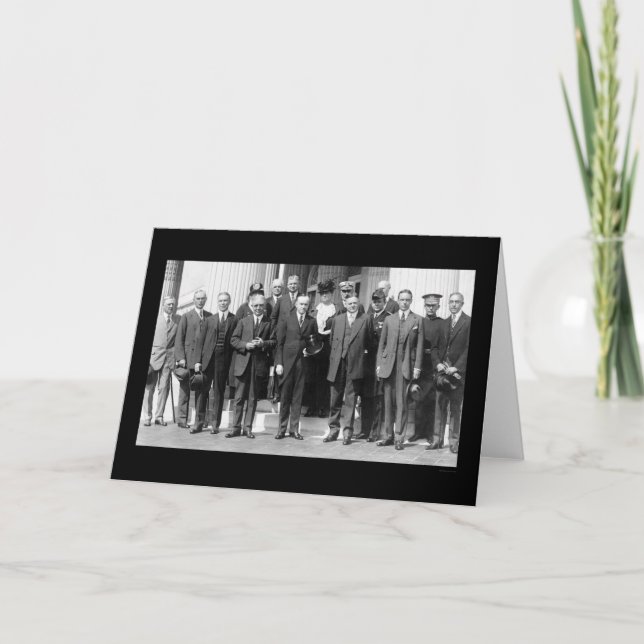 President Coolidge and Herbert Hoover 1923 Card (Front)