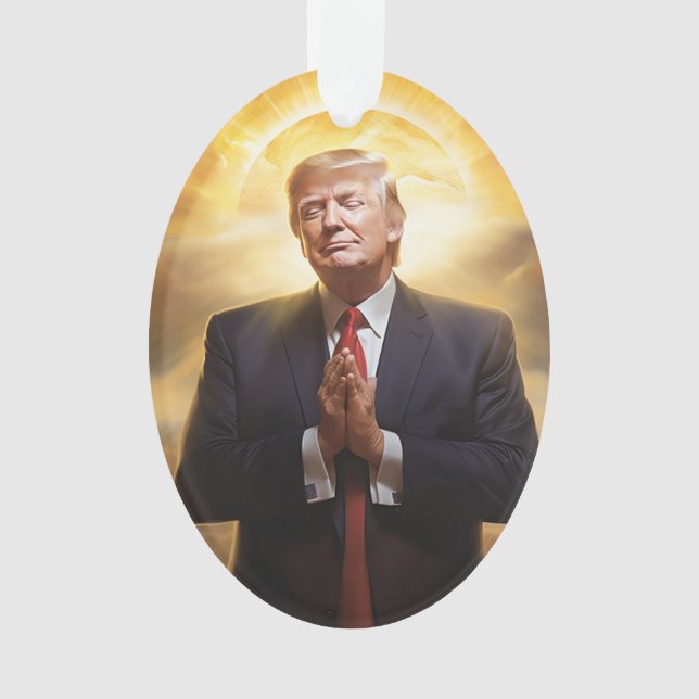 President Donald J Trump Acrylic Ornament (Front)