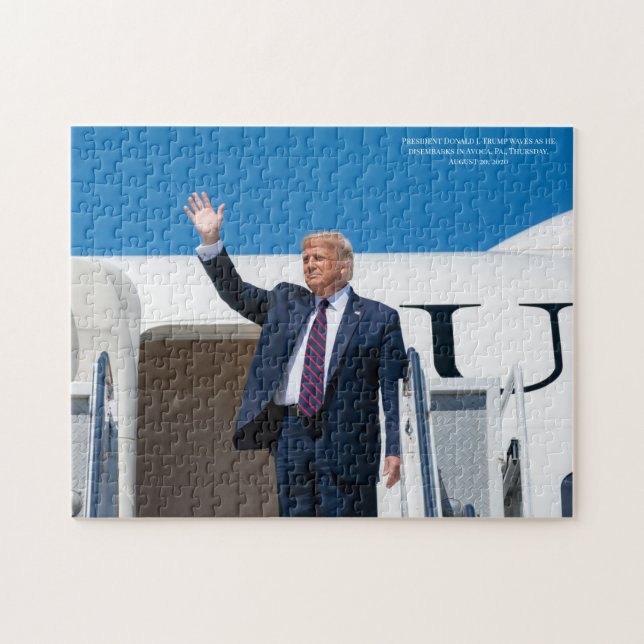 President Donald J. Trump Aeroplane Photo Jigsaw Puzzle (Horizontal)