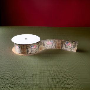 President Donald J. Trump American Flag Satin Ribbon