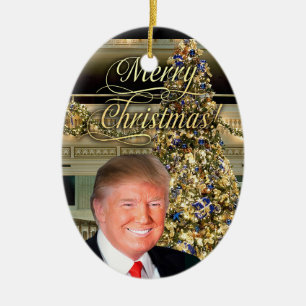 President Donald J. Trump Decorative Christmas Ceramic Tree Decoration